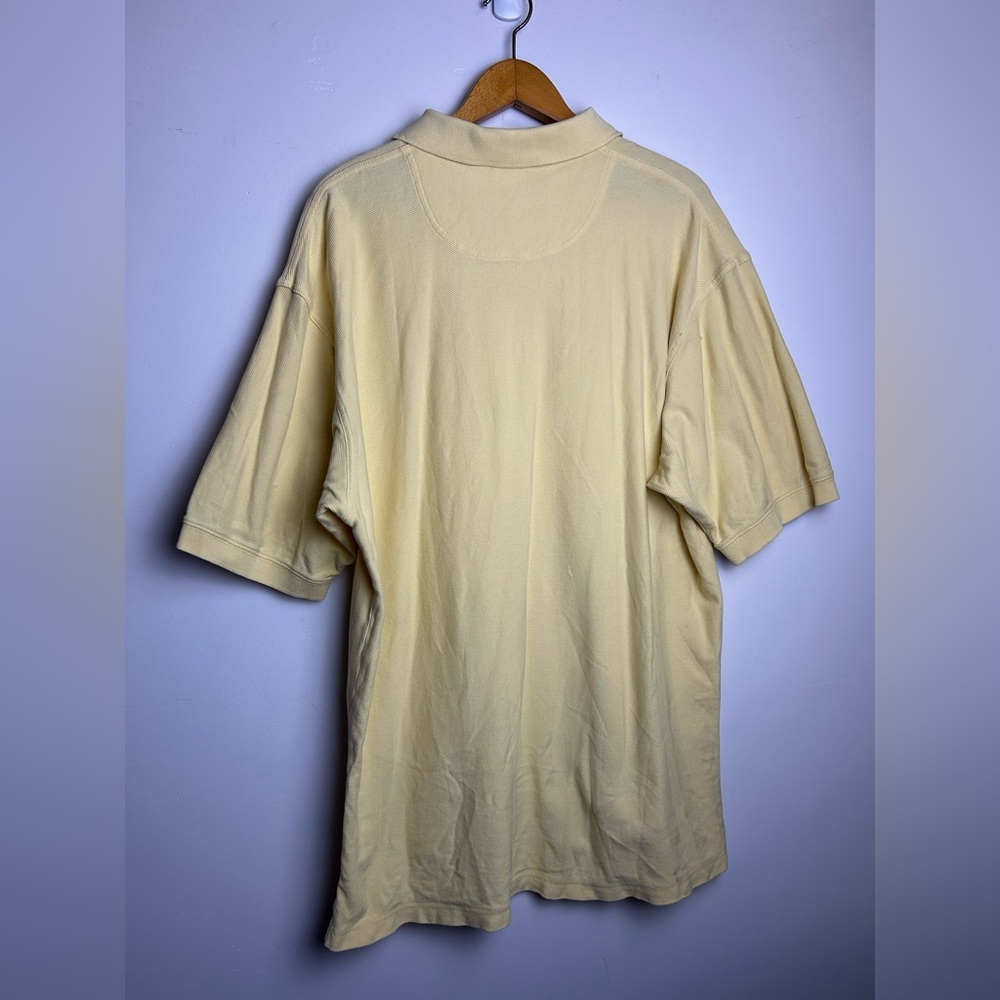 Vintage Men Pendleton Polo Shirt Size L  Yellow Butter 100% cotton Natural - Picture 2 of 13